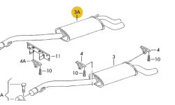 Silencieux De Sortie Empatt 2920mm Pickup