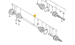 Arbre De Pont Avec Joints Homocinetiques Gauche Abv