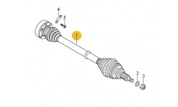 Arbre De Pont Joints Homocinetique Gauche