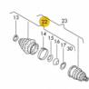Manchette Caoutchouc Avec Pieces De Fixation Et Graisse Ext