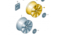 Jante Alu Chrome Brillant Magnycours 6,5jx16h2et50 5/112